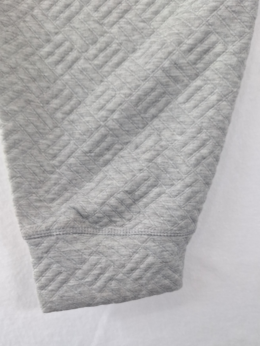 Nine West Light Gray Quilted Jogger Sweatpants - Picture 8 of 9